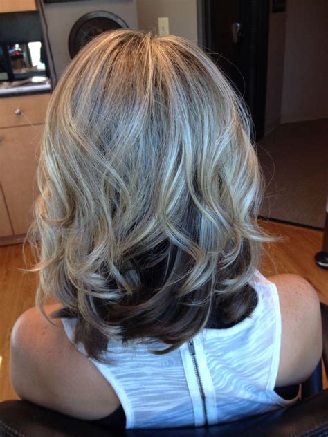 blonde and brown hair ideas|blonde with brown underneath hairstyles.